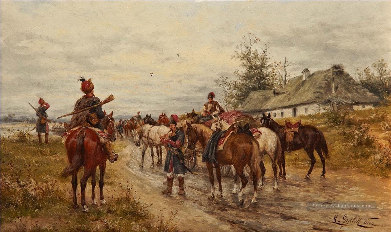 Ludwig Gedlek Cracovie 1847 Vienne 1904 À la découverte de Paysage Arabes Peintures à l'huile